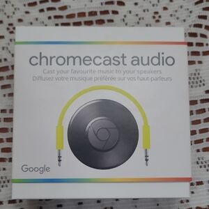Google Chromecast Audio Device in Black and Yellow New Sealed